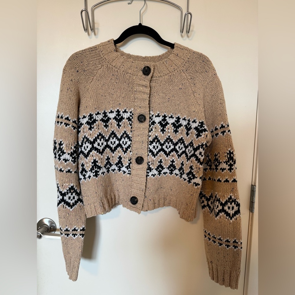 ENGLISH FACTORY | NWT
Fair Isle Button Up Cardigan